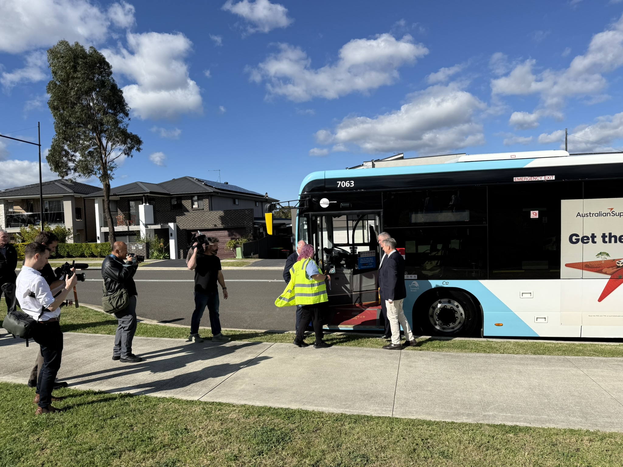 Inauguration of the new bus service